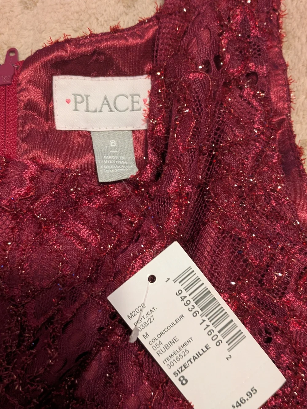 The Childrens Place sleeveless burgundy